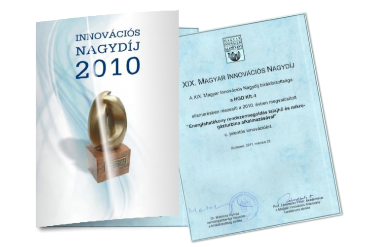 XIX., 2010. ÉVI MAGYAR INNOVÁCIÓS DÍJ